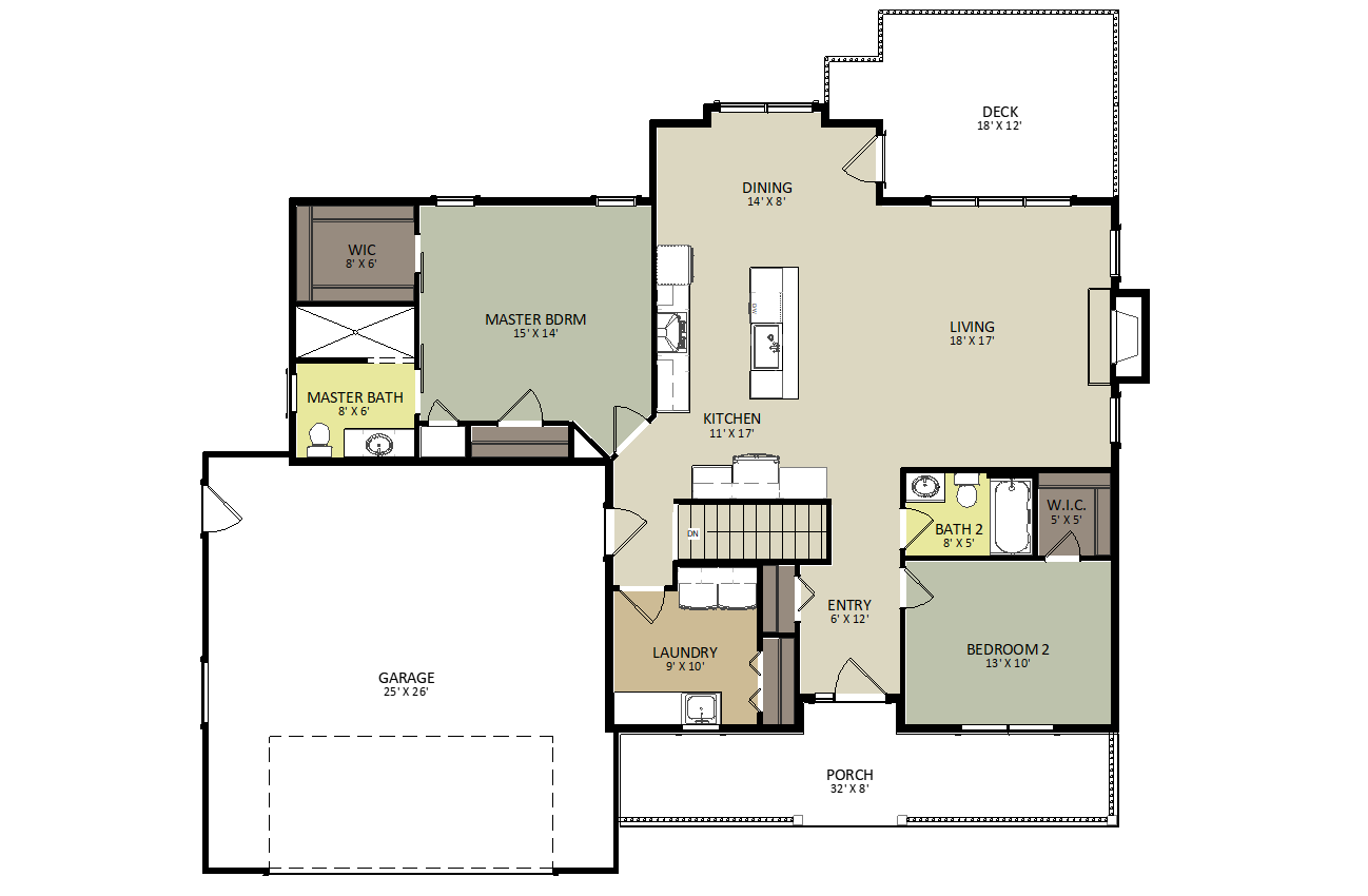 Cedarburg First Floor Floor Plan
